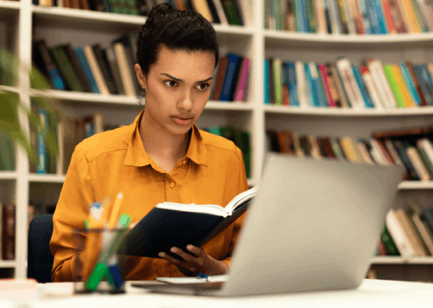 Student using translated academic transcript prepared through certified translation in Pennsylvania for university admission.