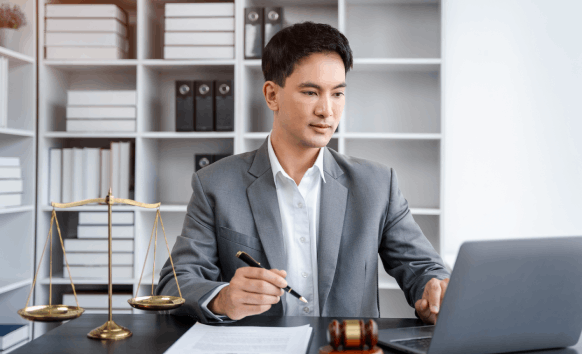 Lawyer using birth certificate translation services in Pennsylvania for certified court ready documents.