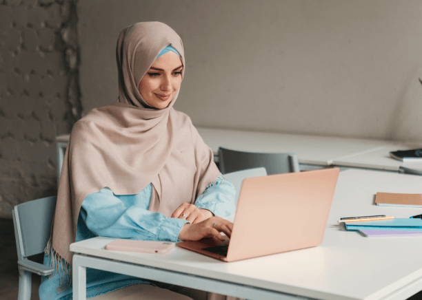 A certified linguist compares an Arabic deed to the English draft using Arabic Translation Services in Pennsylvania.