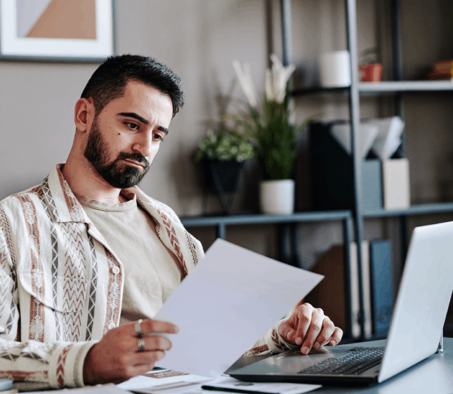 Client utilizing translated legal documents created through certified translation services in Pennsylvania to local offices.