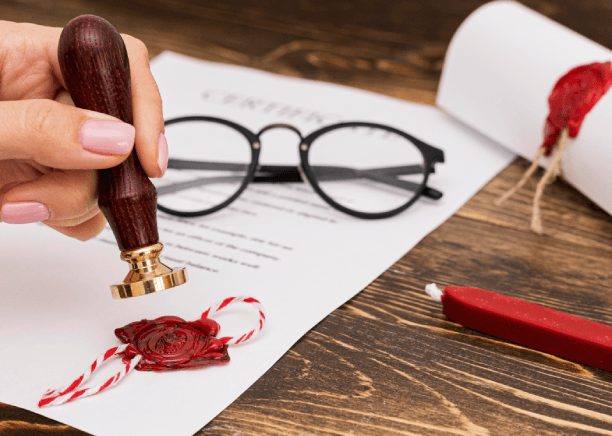 A stamped certification page is attached to USCIS forms using Spanish Translation Services in Pennsylvania for filing.