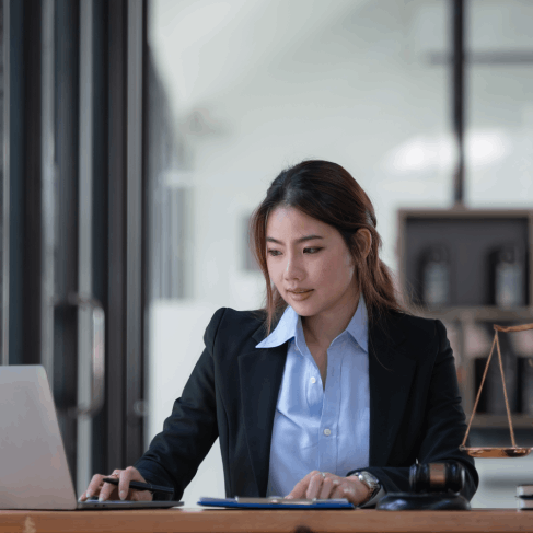 The lawyer uses a law firm during legal document translation services in Pennsylvania for court filings.