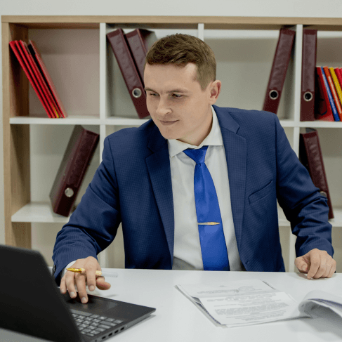 A professional translator in Philadelphia working on certified legal document translations for USCIS compliance.